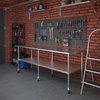 Amgood 30x96 Rolling Prep Table with Stainless Steel Top AMG WT-3096-WHEELS